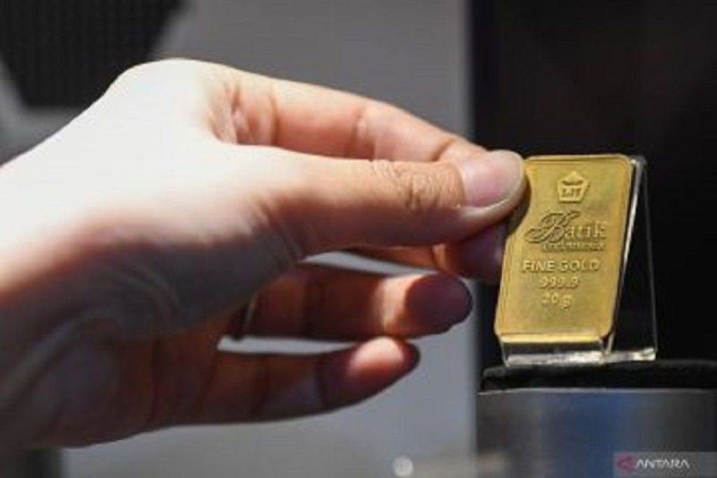 Harga emas Antam Sabtu pagi naik Rp9.000 jadi Rp1,121 jt per gram